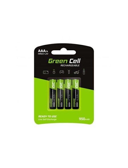 Pilas recargables Greencell aaa 950 mah (4 pcs) / GR03