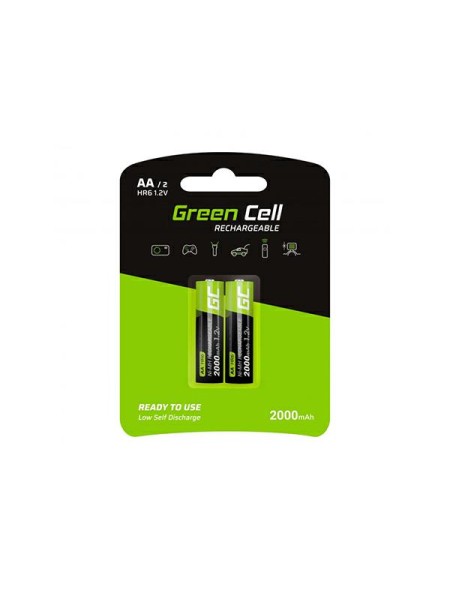 Pilas recargables Greencell aa 2000 mah (2 pcs) / GR06