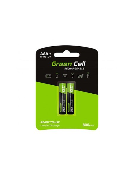 Pilas recargables Greencell aaa 800 mah (2 pcs) / GR08