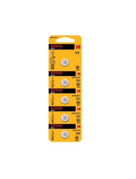 Pila boton litio CR2032 3v Kodak ( 5pcs) / KDCR20325