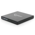 Grabadora Externa CD/DVD Gembird / USB 2.0 / Negra / DVD-USB-04