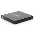 Grabadora Externa CD/DVD Gembird / USB 2.0 / Negra / DVD-USB-04