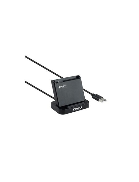 Lector Dni externo Tooq USB 2.0 Vertical / Dni 4.0 / Negro / TQR-220B