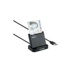 Lector Dni externo Tooq USB 2.0 Vertical / Dni 4.0 / Negro / TQR-220B