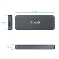 Caja externa SSd M.2 Ngff USB 3.1 Gen1 / Tooq / Gris / TQE-2281G