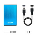 Caja externa aluminio 2.5 USB 3.1 Sata Tooq Azul 9.5mm TQE-2527BL