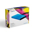 Caja externa aluminio 2.5 USB 3.1 Sata Tooq Azul 9.5mm TQE-2527BL