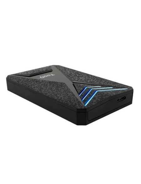 Caja externa Gaming 2.5 USB 3.0/3.1 Gen 1/ Sata / Tooq / 9.5mm / Leds Azul / TQE-2550BL
