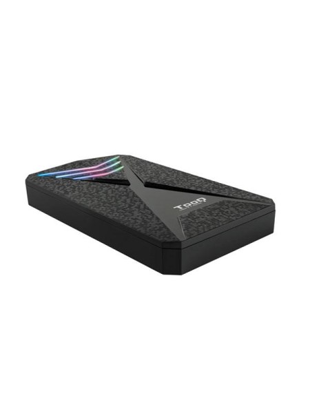 Caja externa Gaming 2.5 USB 3.0/3.1 Gen 1/ Sata / Tooq / 9.5mm / Leds Multicolor / TQE-2550RGB / Descatalogada