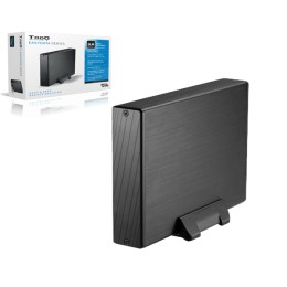 Caja externa aluminio 3.5 USB 3.0 Sata Tooq Negra TQE-3527B