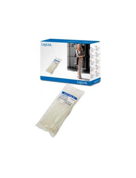 Brida Logilink 150x2.5mm Blanco / Bolsa 100 uds / KAB0002