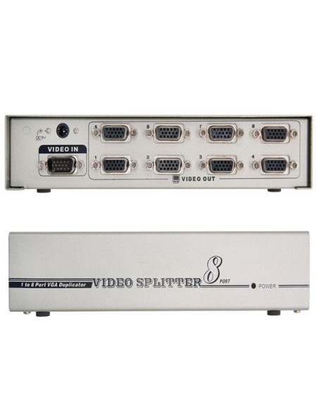 Splitter VGA 8 monitores x 1 pc con alimentacion / Nanocable / 10.25.0008