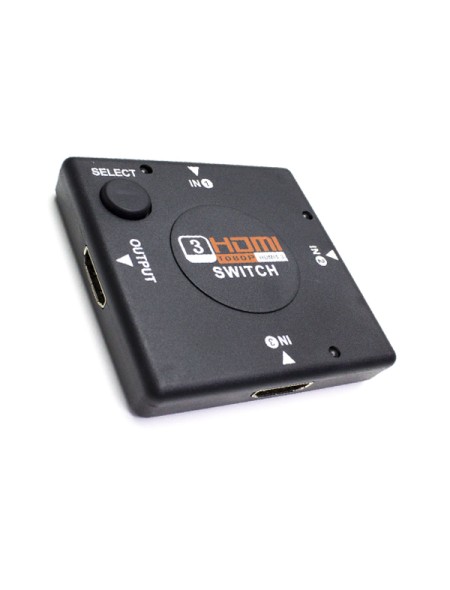 Switch HDMI 3x1 / Soporte 3D / Hdcp 1.2 / Bulk