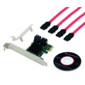 Tarjeta controladora Conceptronic Pci Express a Sata 3 / 4 Puertos  / Emrick03g