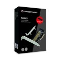 Tarjeta controladora Conceptronic Pci Express Gen 3.0 x4 a Nvme M.2 SSD + Disipador Aluminio ( No compatible M2 clave B) EMRICK05BS