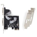 Tarjeta Pci express 2x Puertos Serie Db9 / Rs232 / Adaptador perfil bajo Gembird  SPC-22