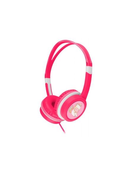 Auriculares para niños Gembird con limitador de volumen / Rosa / MHP-JR-PK