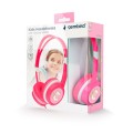 Auriculares para niños Gembird con limitador de volumen / Rosa / MHP-JR-PK