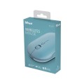 Raton Inalambrico Trust Puck / Recargable / 1600 Dpi / 3 Botones silenciosos / Ultra fino / Ambidiestro / Azul / Trust24126