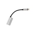 Cable adaptador de audio Iphone Lightning a Jack 3.5mm Plata Hembra
