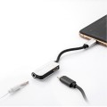 Cable adaptador de audio Iphone Lightning a Jack 3.5mm Plata Hembra