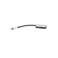 Cable adaptador de audio Iphone Lightning a Jack 3.5mm Plata Hembra