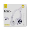 Auriculares Bluetooth Nc3228 Orejas de Gato Blanco / 250Mah / MP3 / Fm / MicroSd / Iluminacion Led / One+
