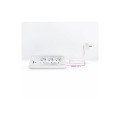 Regleta de Sobremesa con 3 Tomas de Tierra y 2 USB con Luz / Blanco / Nanocable 10.37.0013-w