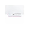 Regleta de Sobremesa con 3 Tomas de Tierra y 2 USB con Luz / Blanco / Nanocable 10.37.0013-w