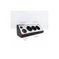 Regleta de Sobremesa con 3 Tomas de Tierra y 2 USB con Luz / Negro / Nanocable 10.37.0013-BK