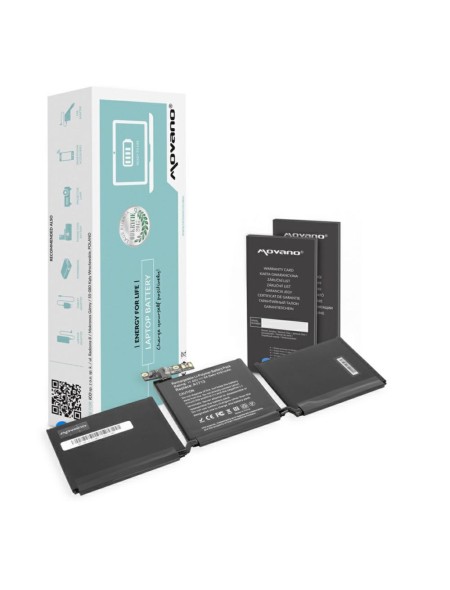 Batería compatible para portátil APPLE A1713, A1708 (Late 2016 / Mid 2017) 11.4V 54.5Wh Movano