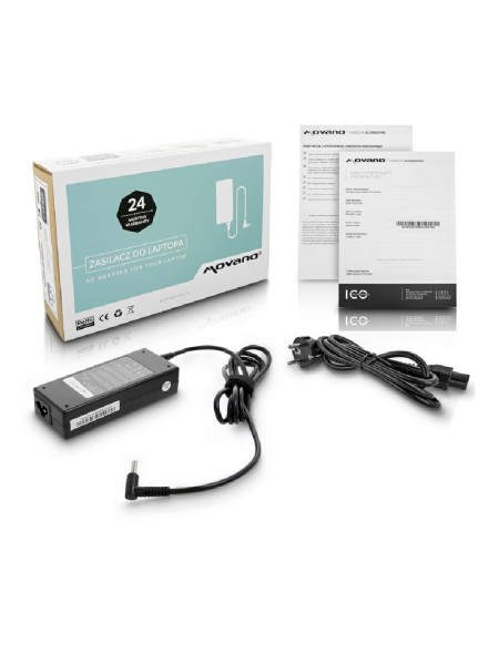 Cargador compatible para portátil HP 90W 19.5V 4.62A 4.5 mm x 3.0 mm pin central Movano