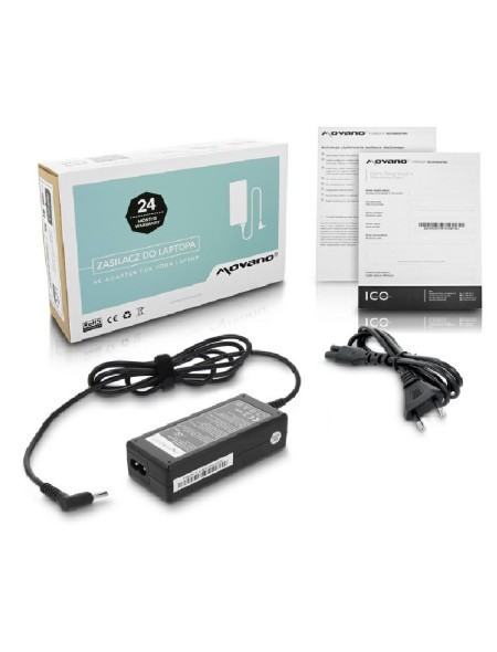 Cargador compatible para portátil HP 65W 19.5V 3.33A 4.5 mm x 3.0 mm pin central Movano