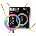 Anillo de led MJ300 RGB 30cm para Selfie, Tik Tok + Tripode 1m