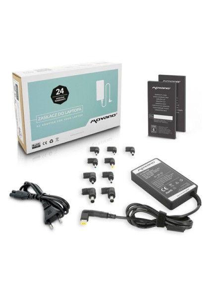 Cargador para portátil universal automático 65W / 10 conectores / Movano