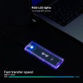 Caja externa SSd M.2 Ngff / NVMe PCIe Type-C USB 3.1 Gen2 / RGB / Tooq / Transparente / TQE-2200