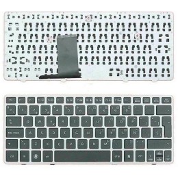 Teclado compatible para portátil HP Elitebook 2560p / 2570p / Español / Marco Plata