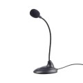 Microfono de sobremesa Gembird / Jack 3.5mm / cable 2m / Negro MIC-205