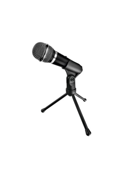 Microfono de sobremesa Trust Starzz / Jack 3.5mm / Boton Silenciador / Incluye tripode