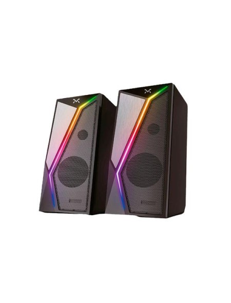 Altavoces 2.0 Gaming Droxio Siren Rgb Led / 6w / Usb / Negro