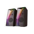 Altavoces 2.0 Gaming Droxio Siren Rgb Led / 6w / Usb / Negro