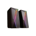 Altavoces 2.0 Gaming Droxio Siren Rgb Led / 6w / Usb / Negro