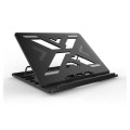 Base refrigeradora Conceptronic Thana Ergo S / Hasta 15.6 Pulg. / Ergonomica / 7 niveles de altura / THANA03B