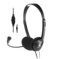 Auriculares con microfono Ngs MS103 PRO Control de volumen / 1xjack 3.5mm / Negro NGSMS103P