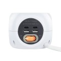 Base de 3 enchufes con interruptor + 4 USB (2 USB A + 2 USB-C) Nanocable 10.37.0001