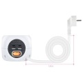 Base de 3 enchufes con interruptor + 4 USB (2 USB A + 2 USB-C) Nanocable 10.37.0001