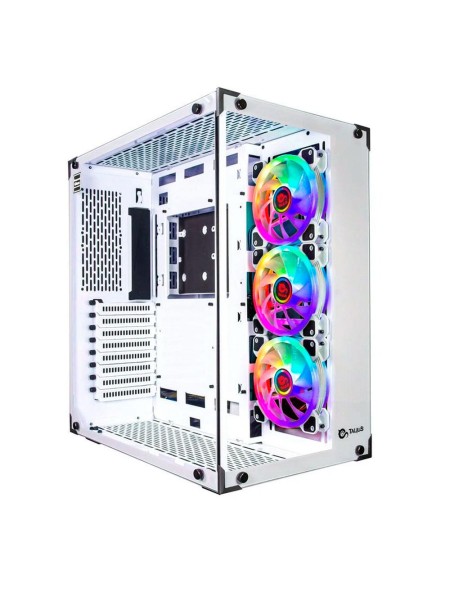 Caja ATX Gaming Talius Cronos Frost Rgb / Cristal templado / Usb 3.0 / Blanca