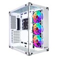 Caja ATX Gaming Talius Cronos Frost Rgb / Cristal templado / Usb 3.0 / Blanca