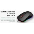 Raton Rgb + Alfombrilla XL + Auriculares 7.1 Mars Gaming MCPPRO / 9800 Dpi / Super Bass 50mm / Negro