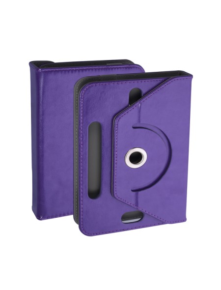 Funda tablet ajustable giratoria ONE+ 7 pulgadas morada